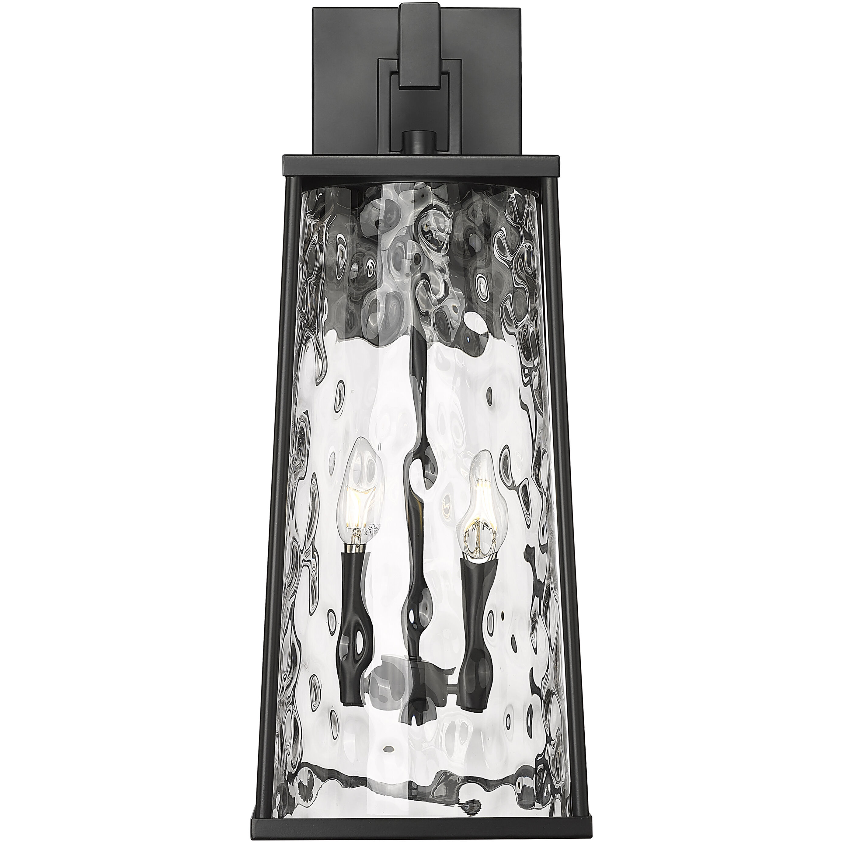 Dutton 2 Light 23.5 inch Powder Coated Black Outdoor Wall Sconce